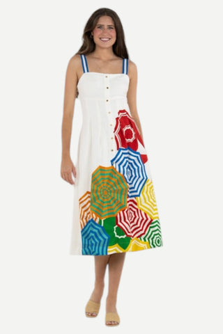 Emily McCarthy Constance Midi Dress, Beach Club Emily McCarthy
