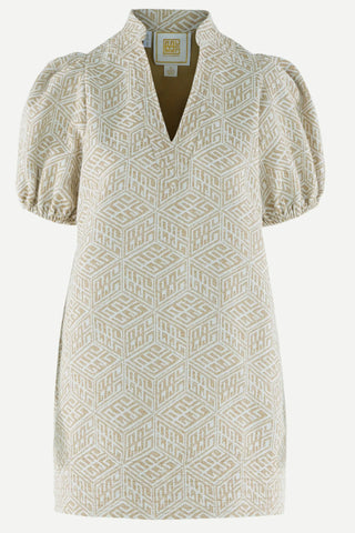 Emily McCarthy Hampton Mini Dress, Mosaic Jacquard