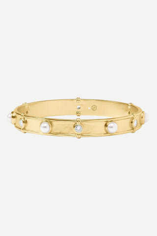 Julie Vos Tribeca Bangle Bracelet, Pearl