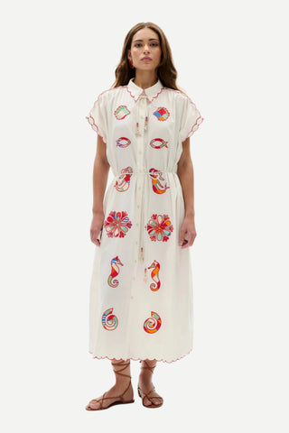Carolina K, Valerie Dress, Off-White