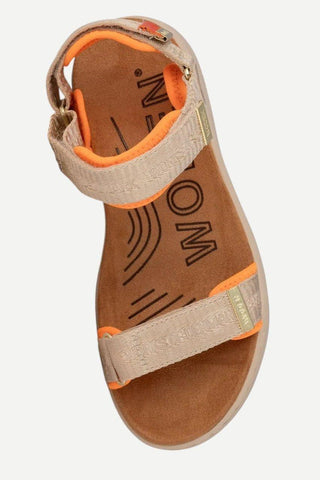 Woden Line Heritage Sandal, Coffee Cream