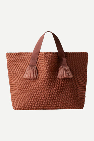 Naghedi Tulum Large Tote Handbag, Adobe