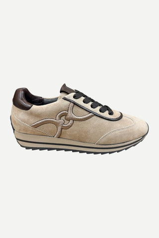 Softwaves Dory Velour Sneaker, Sahara/Africa