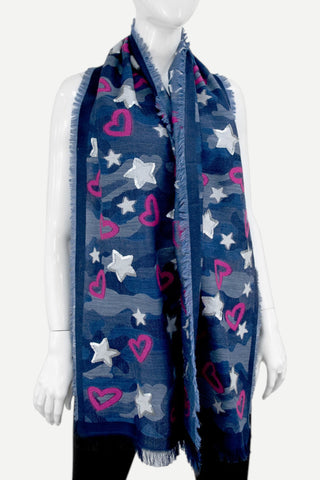 Mitchie's Matchings Blue MX Camo N. Scarf
