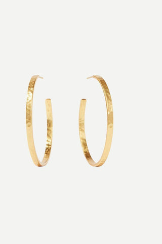 Julie Vos Crescent Hoop, Medium Gold