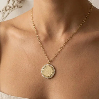 Allison Avery Lord's Prayer Halo Chain, Gold