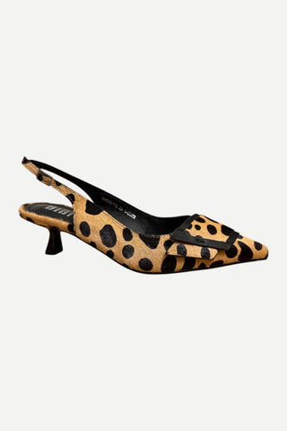 Bibi Lou Salones Kitten Heel, Cheetah