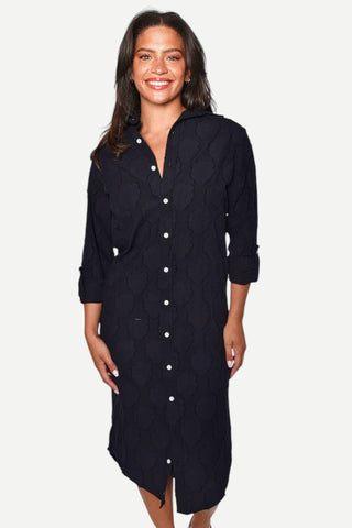 Emily Phillips Black Flowers Dress, Black