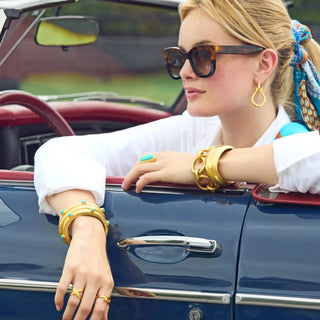 Julie Vos Catalina X Ring, Gold JULIE VOS