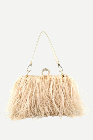 BC Bags Feather Evening Bag, Gold