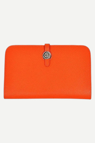 BC Bags Leather Wallet, Orange