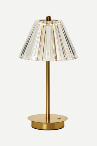 Two's Company LED Cordless Table Lamp with Acrylic Shade