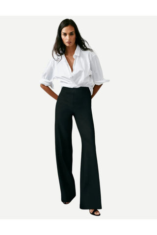 Spanx SpanxSmooth PerfectFit Ponte Wide Leg Pant, Classic Black SPANX