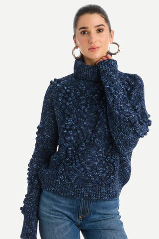 Allison Daphne Sweater, Midnight Space Dye