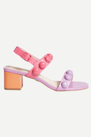Cecelia New York Rally Sandal, Pink Multi CECELIA NY