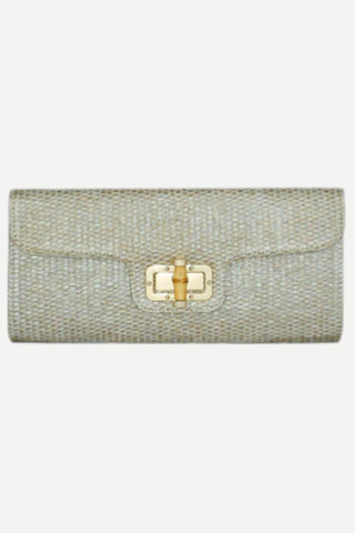 BC Bags Bamboo Clutch Bag, Gold BC Bags