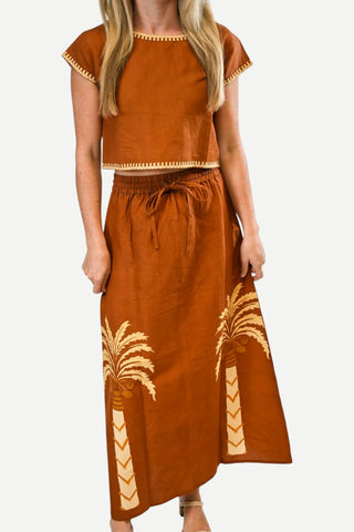 Victoria Dunn Daphne Blouse, Sahara Sun