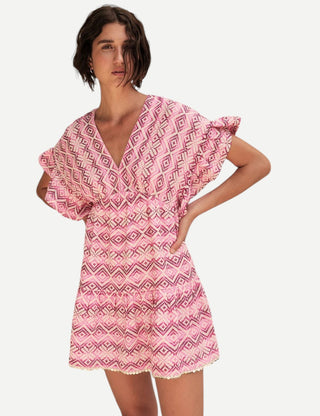 Saylor Deena Dress, Violet Pink
