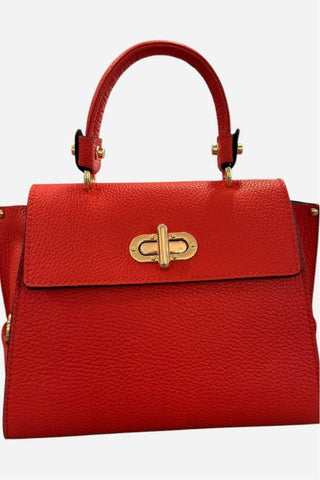 Le Feme Chateau Medium Grommet Handbag, Orange