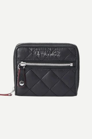 MZ Wallace Black Crosby Small Wallet MZ WALLACE