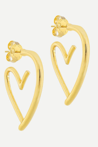 Sheila Fajl Sarina Studs, Shiny 18K Gold Plated