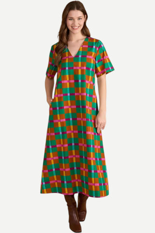 Double A Colin Dress, Holiday Tartan