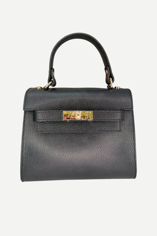 Le Feme Chateau Classic in Small w/ Flap Handbag, Black