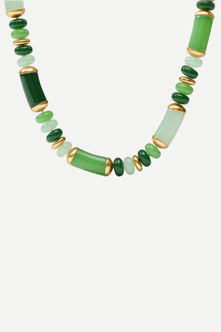 Julie Vos Amalfi Statement Necklace, Green Apple Multi JULIE VOS