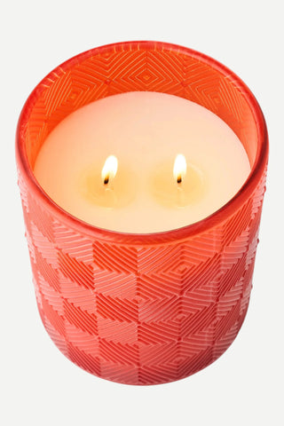Creative Co-Op Guava Ginger Textured Glass Candle