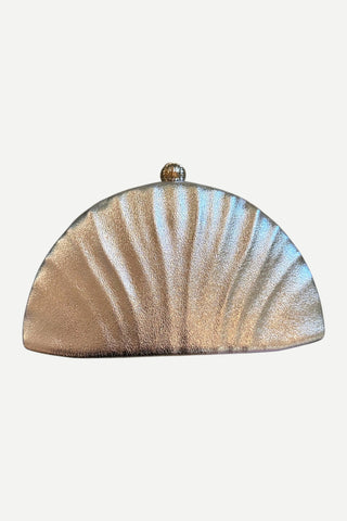 BC Bags Evening Clutch Handbag, Silver