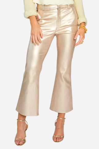Elizabeth James The Label Roxy Jean Pant, Metallic Denim Elizabeth James the Label