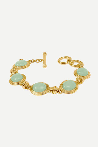 Julie Vos Portofino Stone Bracelet, Aqua Jade
