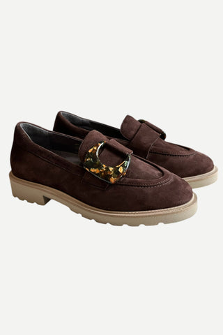 Softwaves Dallas Danice Loafer, Velour Fondente
