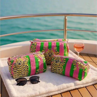 Queen 3 in 1 Cosmetic Quilted Bags Queen