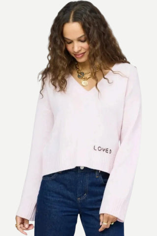 Kerri Rosenthal Saturday Cashmere Sweater, Hardly Pink