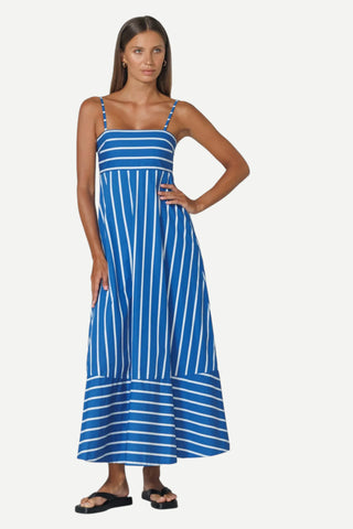Lusana Tashi Poplin Dress, Vacay Stripe Lusana