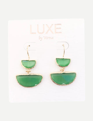 LUXE By Virtue The Regina Drop Stone Earring