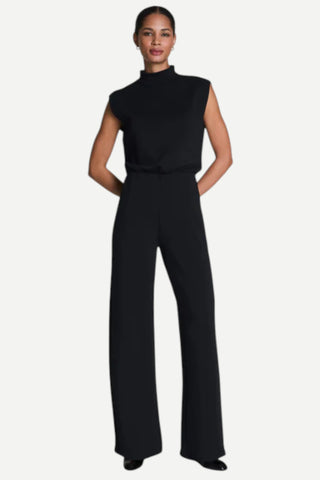 Spanx AirEssentials Mockneck Jumpsuit, Very Black