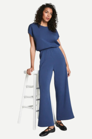 Spanx AirEssentials Cinched Jumpsuit, Faded Indigo