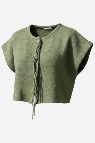 Kerisma Sachi Vest Sweater, Olive/Jade