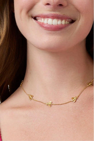 Julie Vos Bee Delicate Station Necklace