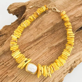 Virtue Jewelry Design The Sariah Necklace, Yellow / Circle