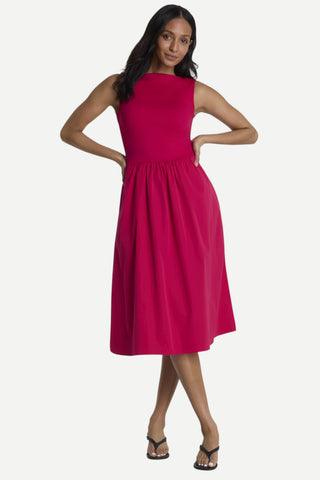 Spanx Spanxsmooth™ Jersey High Neck Midi Dress, Fuchsia