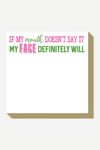 Rosanne Beck Collections Luxe Notepad, If My Mouth Doesn't Say It