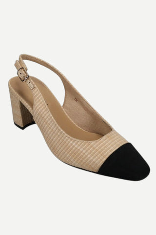 Vaneli Jala Slingback Pump Heel, Beige VANELI