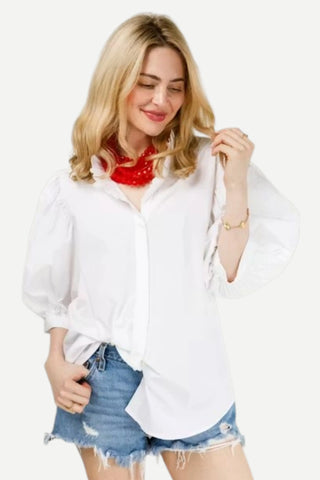 Holly Shae Laura Top, White Holly Shae
