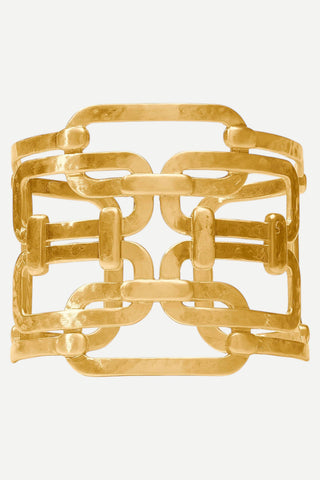 Julie Vos Sahara Statement Cuff Bracelet, Gold