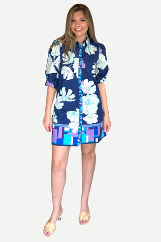 Maude Ava Dress, Ink Florals Maude