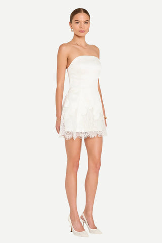 Amanda Uprichard Romilly Romper, White AMANDA UPRICHARD