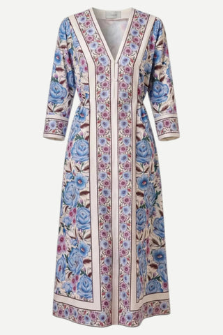 Cleobella Blanche Midi Dress, Fluora Print CLEOBELLA
